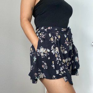 Topshop Floral Circle Skirt